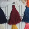Joyas DIY hechas a mano borla material de barba de poliéster aretes accesorios para ropa 3-4cm pasador accesorios para el cabello borla de color
