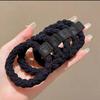 Elástico de Cabelo Ursinho Fofo Corda para Cabelo Feminina Acessório de Cabeça 2023 Novo Estilo Anel de Cabelo com Marcação Alta Elasticidade Durável Corda para Cabelo Acessórios de Cabelo