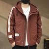 Nueva Chaqueta de Trabajo con Capucha a Rayas Estilo Americano para Hombre 2026, Nueva Chaqueta Tri-Proof de Otoño, Ropa de Abrigo para Hombre