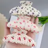 Pinza para el Cabello Estampada con Pedrería de Alta Gama, Exquisita Pinza de Garra para Cobertura Completa de la Parte Posterior de la Cabeza, Pinza de Tiburón Grande para Cabello Grueso, Accesorio para el Cabello