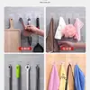 Ganchos adhesivos resistentes, sin necesidad de perforar agujeros, sin dejar rastros, ganchos de pared transparentes para cocina con adhesivo de carga, pegatinas de pared resistentes.