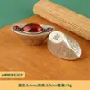 Lingote de Prata do Tesouro Estilo Antigo Dinastia Qing 0,5 kg Ornamento com Duas Pedras Preciosas Lingote Banhado a Prata Ornamento