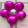 Lugar para Fiesta de Cumpleaños Decoración para Evento de Boda Arreglo de Escena Estrellas Amor Flores en Forma de Corazón Notas Globos de Película de Aluminio