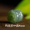 Cuentas de Jade Hetian Natural Gotas de Agua Soleada Verdes Qinghai Tallado Verde Nube de Fondo y Loto Cuentas Accesorios DIY
