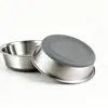 Base antideslizante de silicona, comedero para mascotas de acero inoxidable, cuenco para perros, antideslizante de silicona, engrosado, cuenco para perros de gran capacidad, cuenco para comida de mascotas