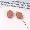 Acrílico Cor Sólida Macaron Colorido Furo Reto Oval Contas Chatas DIY Pulseira Brincos Acessórios de Joalheria Atacado