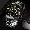 Relojes para Hombre Populares de Negocios No Mecánicos al por Mayor Aleación Acero Inoxidable Relojes de Cuarzo Relojes al por Mayor de Comercio Exterior
