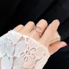 Personalidade aberta Moda Simples Anel de Dedo Indicador Feminino ins Trendy Anel Único Anel de Cauda Pequena Estilo Coreano Internet Celebridade Estilo Frio