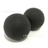 Bola de Espuma de Borracha Sólida Elástica de 6cm Bola Preta Brilhante Bola Esportiva para Lançar com a Mão Padrão de Logo Impresso