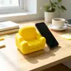 Suporte para Celular Mini Sofá Impresso em 3D Suporte de Mesa para Pessoas Preguiçosas para Assistir Séries Ornamento Criativo Pequeno Artigo