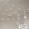 Joias de unha de liga X41 atacado metal estéreo 26 letras inglesas mistas acessórios de decoração de unha diy