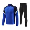 Conjunto de Ropa de Entrenamiento de Manga Larga con Cremallera Media de Terciopelo para Otoño e Invierno Ropa de Aspecto de Fútbol para Niños Ropa Deportiva para Correr Personalización