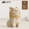 Adorno de Escritorio Pixiu Atractor de Fortuna de Arenisca, Decoración de Estación de Trabajo de Oficina del Dios de la Riqueza, Adorno de Escritorio Estilo Chino, Unicornio Lindo