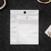 Película Perlada Blanca Bolsa de Hueso con Cierre Ziplock Yin y Yang Bolsa Translúcida para Joyería Bolsa para Joyería Bolsa Opp Venta al por Mayor