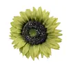 Fornecimento Transfronteiriço de Girassóis de Seda 12,5 cm Cabeça Única Girassol Artificial Arranjos Florais Girassol Arte Floral Artificial