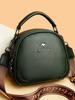 Bolso de Mano Copi Kangaroo Moda para Mujer Bolso de Mano 2024 Otoño Nuevo Cuero Suave Multicapa Alto Nivel Gran Capacidad Bolso Redondo Pequeño