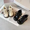 Botas para Niñas Invierno Forradas de Felpa Botines Infantiles Suela Suave Cálidas Botas de Algodón para Bebé Niña Cremallera Botas de Cuero para Niñas Estilo Británico