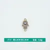 Al por mayor Estilo Coreano Doble Colgante Patrón Ojo del Diablo Aleación con Goteo de Aceite Collar Pulsera Joyería Accesorios DIY Colgante Pequeño