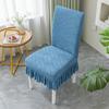Capa de Cadeira para Casa com Saia, Capa All-Inclusive para Mesa de Jantar e Cadeiras de Sala de Estar, Universal Espessada Personalizada Acessível Luxo