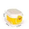 Caja de Almacenamiento de Bloques de Construcción de Juguete para Niños Caja de Almacenamiento de Juguetes para Sala de Estar Caja de Almacenamiento Cubo de Almacenamiento con Forma de Patito Amarillo de Dibujos Animados