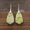 Pendientes colgantes geométricos de piedra del emperador de color bohemio nuevo transfronterizo, pendientes de joyería popular europea y americana.