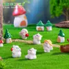 Micro-Paisaje Creativo Conejo y Oso Lindos Árbol de Jardinería Casa del Árbol Paisajismo Decoración DIY Accesorios Adornos Pequeños