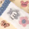 Patches de Tecido Embossados para Calças Infantis, Chapéus e Acessórios DIY Desenho Animado Materiais de Decoração Artesanal Patches de Tecido de Laço