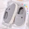 Venta al por mayor de Pantuflas de Algodón para Hombre, Antideslizantes para Interiores, Felpa Gruesa Cálida, para Pareja, Suela Gruesa, Pantuflas de Algodón de Invierno para el Hogar para Mujer