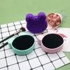Transfronterizo Nuevo Producto Silicona Oso Mickey Secado Rápido Caja de Brochas Forma de Corazón Herramienta de Maquillaje Almohadilla Limpiadora Mancha Venta al por Mayor