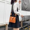 Bolso Cubo de Moda Bolso de Piel Genuina para Mujer 2026 Modelo Nuevo Bolso de Mano de Piel de Vaca de Primera Capa Bolso Cruzado de Hombro Versátil 6021