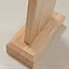 Soporte de Placa de Madera Maciza, Soporte Vertical de Acrílico para Placas, Placa de Ofrenda Extraíble, Soporte de Escritorio Transparente de Doble Cara