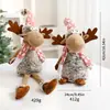 Muñeco dereno navideño de Amazon Adornos pequeños Muñeco tejido gris navideño Juguete dereno decorativo en stock