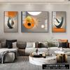 Pintura Decorativa para Sala de Estar con Carácter Fu Estilo Chino Nuevo Pintura Colgante para Pared de Fondo de Sofá Murales Modernos Simples con Buen Significado Tríptico