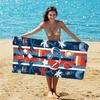 Millones de Toallas Deportivas Transfronterizas Amazon en Stock, Toallas de Playa para Surf de Felpa de Doble Cara de Secado Rápido, Toallas de Baño Estampadas, Hechas a Medida con Tu Propio Diseño