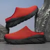 Zapatillas ligeras de media suela para exteriores para parejas transfronterizas, zapatos casuales de malla transpirable para hombre, zapatos versátiles de suela gruesa para mujer