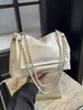 Commuter Bag Mulheres Grande Capacidade 2024 Verão Nova Moda Nicho Texte Chain Shoulder Bag Crossbody Tote Bag