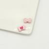 Cuentas de aleación con doble lazo, mariposa, lazo de doble color, accesorios para pulseras y collares hechos a mano.
