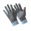 Guantes térmicos para mujer forrados de polar a prueba de viento impermeables elásticos con punta de dedo abatible para pareja guantes de equitación para exteriores de otoño e invierno