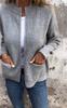 Estación Independiente Transfronteriza Europea y Americana 2024 para Explosiones de Otoño e Invierno Moda Casual Chaqueta con Cuello Alto y Cremallera Chaqueta Holgada con Bolsillo para Mujer