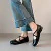 Zapatos de Ballet Retro Franceses, Zapatos Planos de Boca Baja Individuales para Mujer, Nuevos Zapatos Mary Jane de Primavera y Otoño, Zapatos de Rollo de Huevo para Mujer