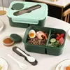 Pote de Almoço Espesso da Amazon para Trabalhadores de Escritório, Pote de Almoço Conservador de Frescor, Louça para Micro-ondas, Pote de Almoço Grande para Estudantes com Dois Compartimentos