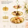 Bandeja de lanches para cupcakes FCM de aço inoxidável para Amazon transfronteiriça para sala de estar em casa, bandeja de lanches para casamento, hotel