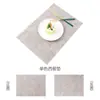 Ventas Directas de Fábrica Manteles Individuales de Tela y Cuero Manteles para Restaurante Hotel Comida Occidental Manteles Cuadrados Impermeables y a Prueba de Aceite Manteles Individuales Aislantes