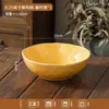 Conjunto de tigela e prato estilo retrô, pintado sob o esmalte, louça de cerâmica de alta qualidade para uso doméstico, incluindo tigelas, pratos, tigelas de arroz, tigelas de sopa e tigelas para macarrão instantâneo