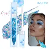 Joyería de Arcilla Suave Maquillaje Transfronterizo Carnaval Festivo Brillo Corporal Colorido Lentejuelas Gel Maquillaje Facial de Sirena