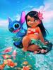 Póster de Stitch Star Baby Comercio electrónico transfronterizo Temu Amazon Lienzo decorativo Núcleo de lienzo
