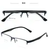 Nuevas Gafas de Prescripción para Hombre, Armazón de Acero, Media Montura Cepillada, Elegantes, Versátiles, Montura Grande, Disponibles para Venta al por Mayor y Pedidos Mixtos