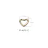 Accesorios con forma de triángulo amoroso cadena colgante hebilla decoración de traje de baño bikini botón de metal ropa especial ropa