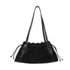 Bolso de Hombro Versátil de Moda Vintage para Mujer 2025 Invierno Nuevo Diseño Plegado Elegante Bolso de Mano Bolso de Hombro