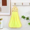 Toalha de Cozinha Pendurada Fofa, Pano Absorvente para Banheiro Doméstico, Toalha de Mão Espessa, Fleece de Coral